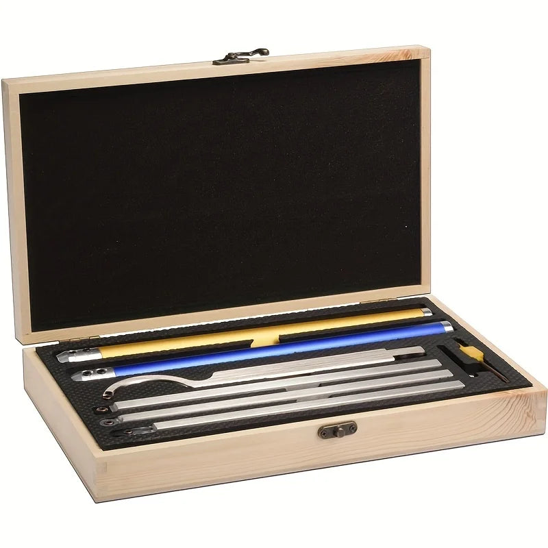 Carbide Tip Wood Lathe Turning Tool Kit with Inserts & Case Lathe Turning Tool Kit Richie's 6 In 1 Wooden box