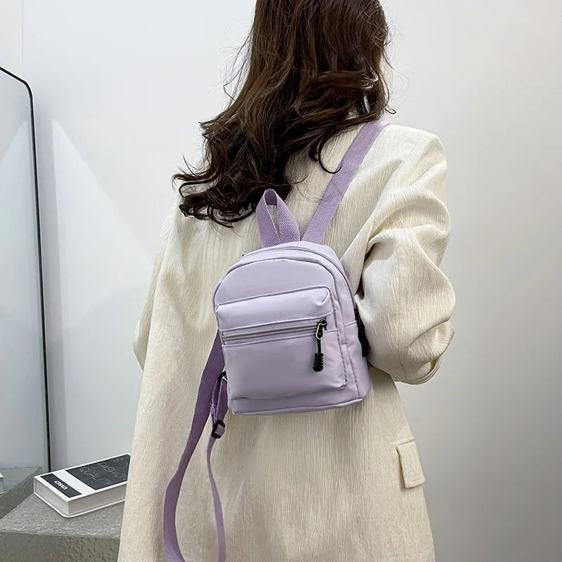 Mini Nylon Backpack Women Teen Girls Casual School Rucksack Mini Backpack Richie's
