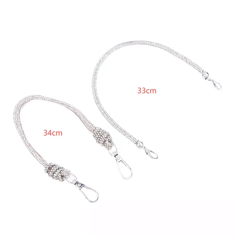 Rhinestone Handbag Chain Strap Loop Knot DIY Bag Accessory Handbag Chain Strap Richie's