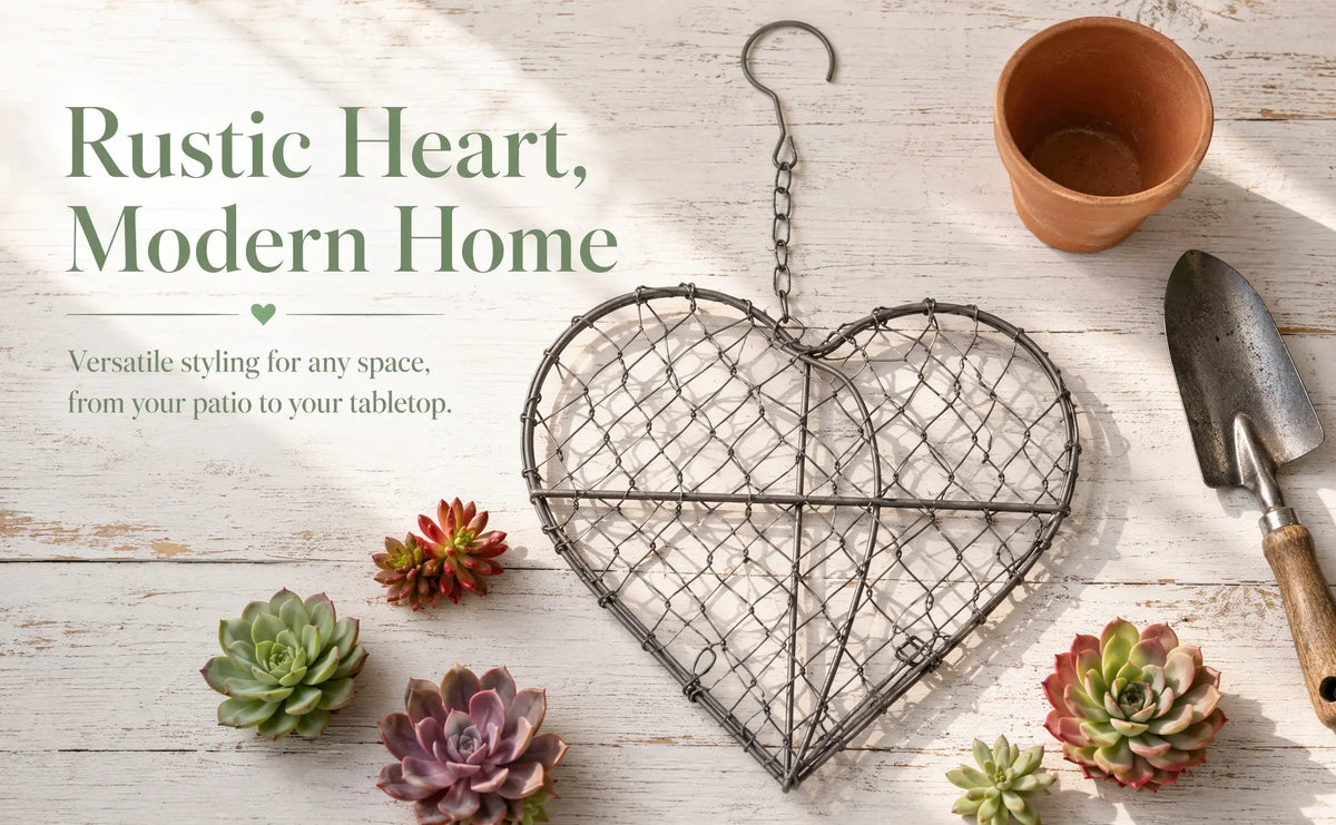 Heart Shaped Iron Wall Hanging Planter Basket | Home & Garden Wall Hanging Planter Richie's other