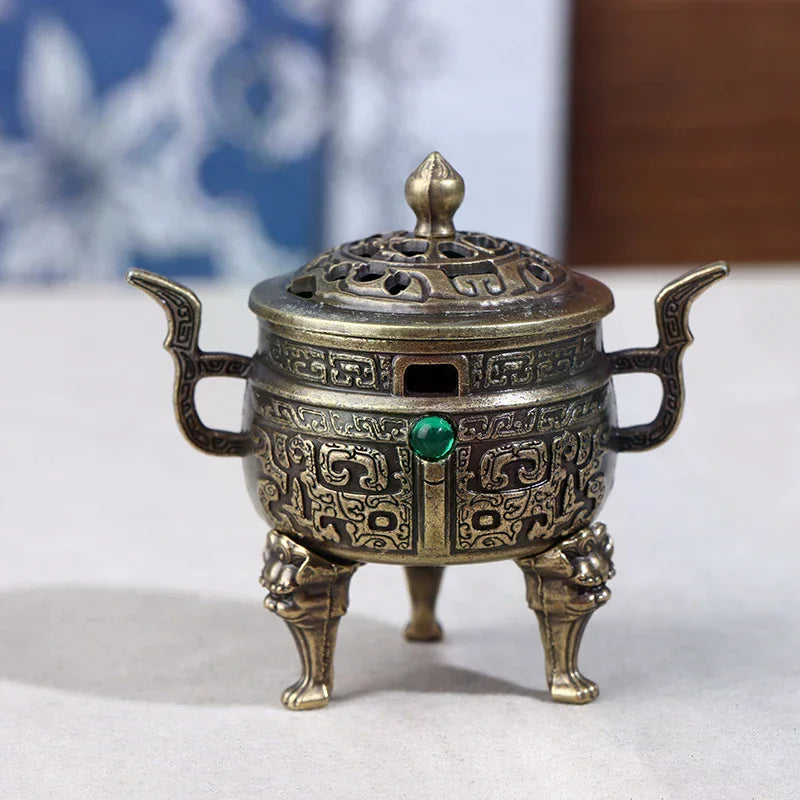 Chinese Style Alloy Incense Burner Bowl – Yoga & Home Decor Incense Burner Richie's