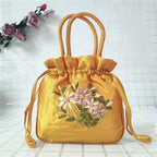 Women Embroidery Flower Cosmetic Bag – Ethnic Mini Purse & Pouch
