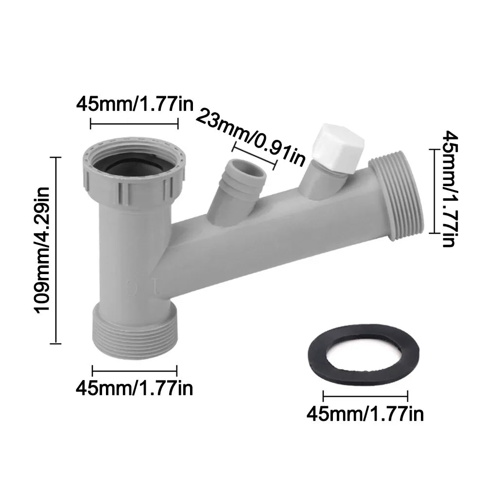 Kitchen Sink Drain Connector Threaded Nut Sealing Gasket Adapter Drain Pipe Adapter Richie's Type--E