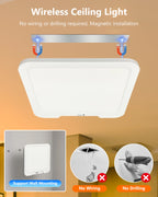 Rechargeable Dimmable LED Ceiling Light – Motion Sensor & Remote LED Ceiling Light Richie's