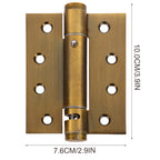 2Pcs Heavy Duty Self Closing Door Hinges – Adjustable Spring Self Closing Hinges Richie's Dark Brown