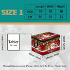 Large Foldable Christmas Storage Box with Lid | Santa Design Foldable Storage Box Richie's S 1 Piece