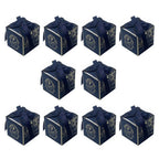10 Pcs French Luxury Candy Boxes with Ribbon – Wedding & Party Party Favor Boxes Richie's Blue 70x70x70mm