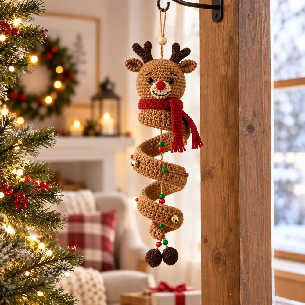 DIY Crochet Spiral Ornament Kit – Holiday Yarn Craft Set Crochet Craft Kit Richie's