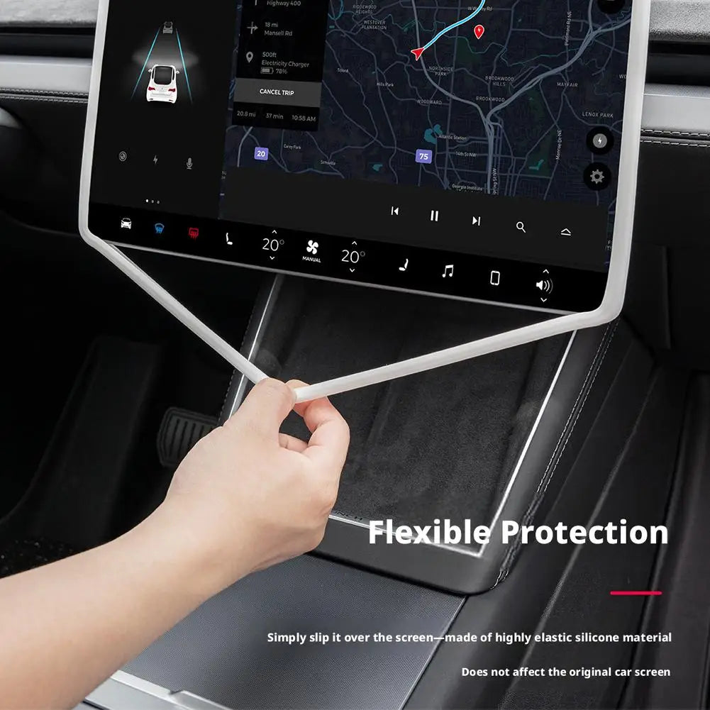 Tesla Model Y Juniper 2026 16" Screen Protector Silicone Frame Screen Protector Frame Richie's