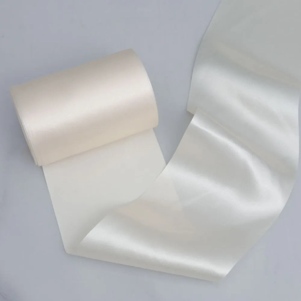 15cm Wide Satin Ribbon 20m Roll – Multicolor Polyester DIY Satin Craft Ribbon Richie's Beige L