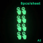 Glow-in-the-Dark Stickers for Switches, Stairs & Motorcycles Luminous Glow Stickers Richie's A2