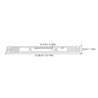 2Pcs Stainless Steel Door Strike Plate Set – Reinforcement Kit Door Strike Plate Richie's