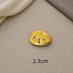 Eye-Shaped Shank Button – Creative Alloy Sweater Accessory Shank Button Richie's A27