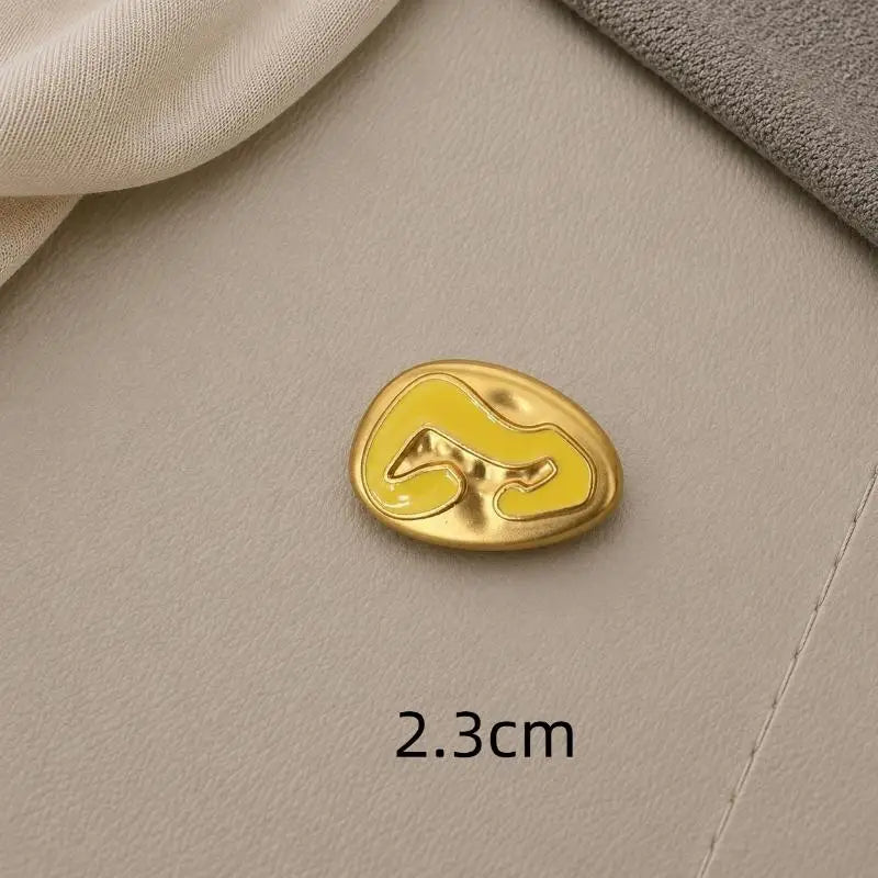 Eye-Shaped Shank Button – Creative Alloy Sweater Accessory Shank Button Richie's A27