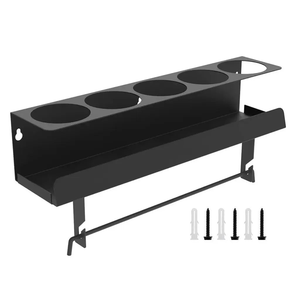 Wall-Mounted Metal Spray Bottle Rack – Garage Storage Organizer Wall Storage Rack Richie's A