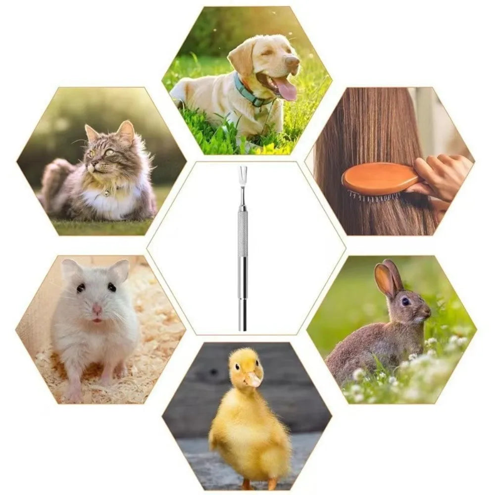 Stainless Steel Tick Removal Fork Tool for Pets – 11.5cm Tick Removal Tool Richie's Default Title