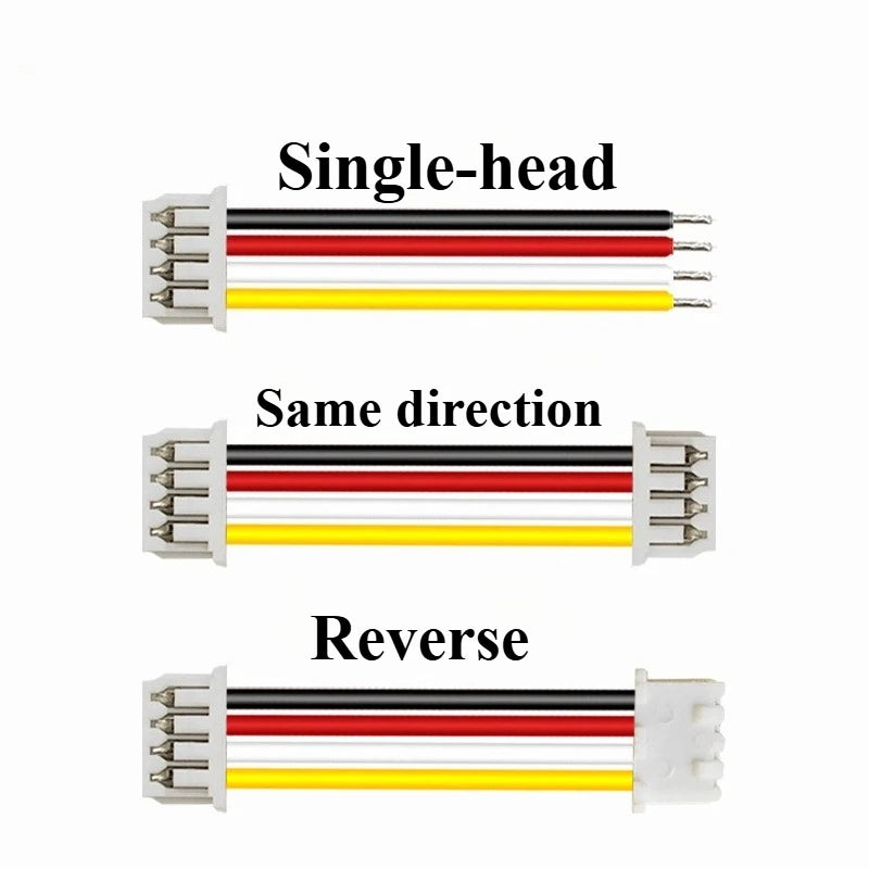 100PCS JST MX1.25 5-Pin 1.25mm Wire Connectors 28AWG 50cm Wire Cable Connector Richie's