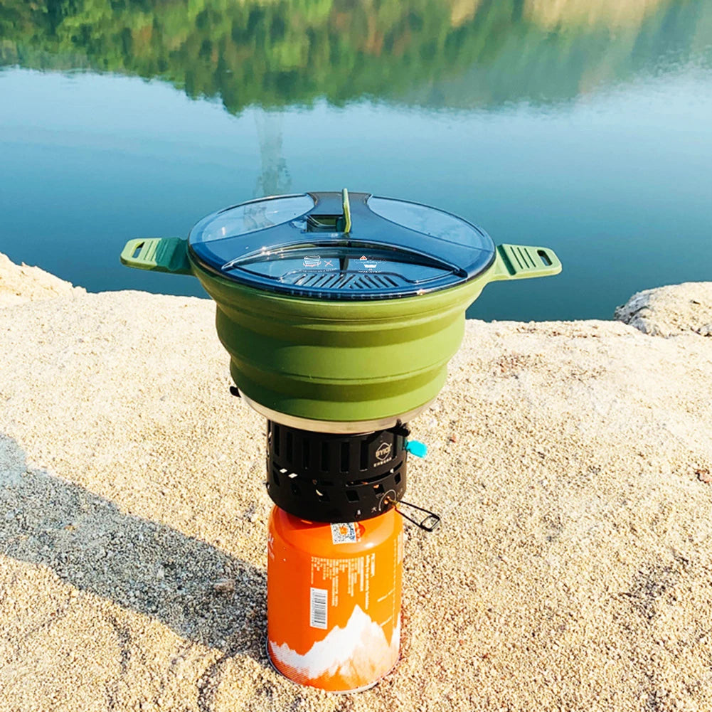 APWIKOGER Foldable Camping Pot 2500ml – Lightweight Cookware Camping Cookware Pot Richie's