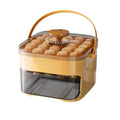 50-Cube Ice Maker Tray with Press Cap & Double-Layer Storage Ice Cube Maker Tray Richie's Orange