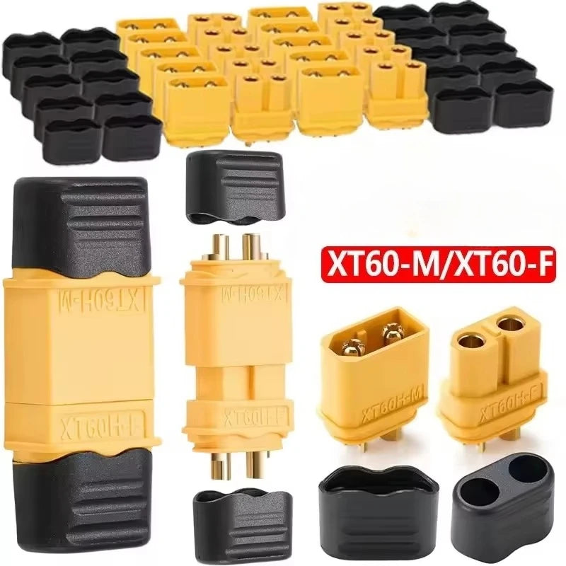 XT60H Gold-Plated Bullet Connectors Male & Female for RC LiPo RC Battery Connector Richie's