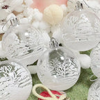 6pcs Clear Christmas Baubles 6cm – Transparent Xmas Tree Ornaments Christmas Tree Ornaments Richie's