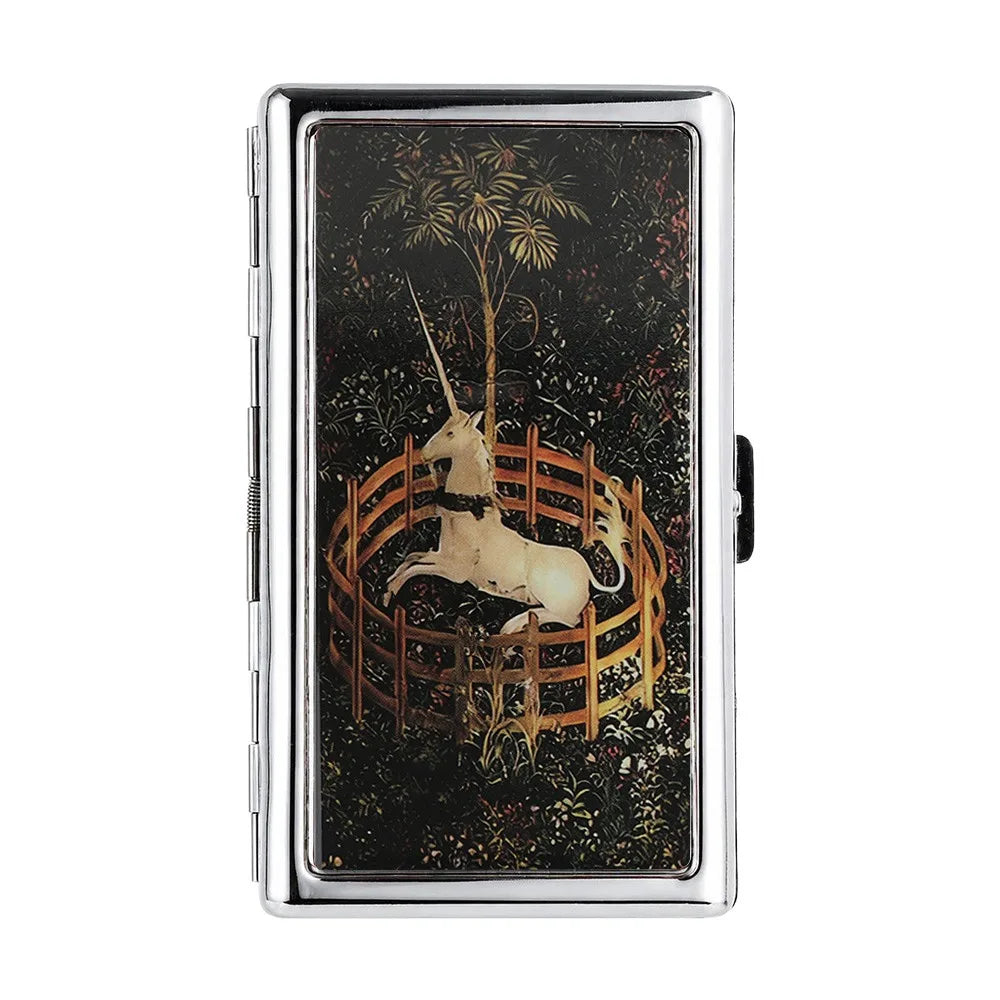 Vintage Metal Business Card Case – Snap Closure Multi-Function Metal Card Case Richie's H