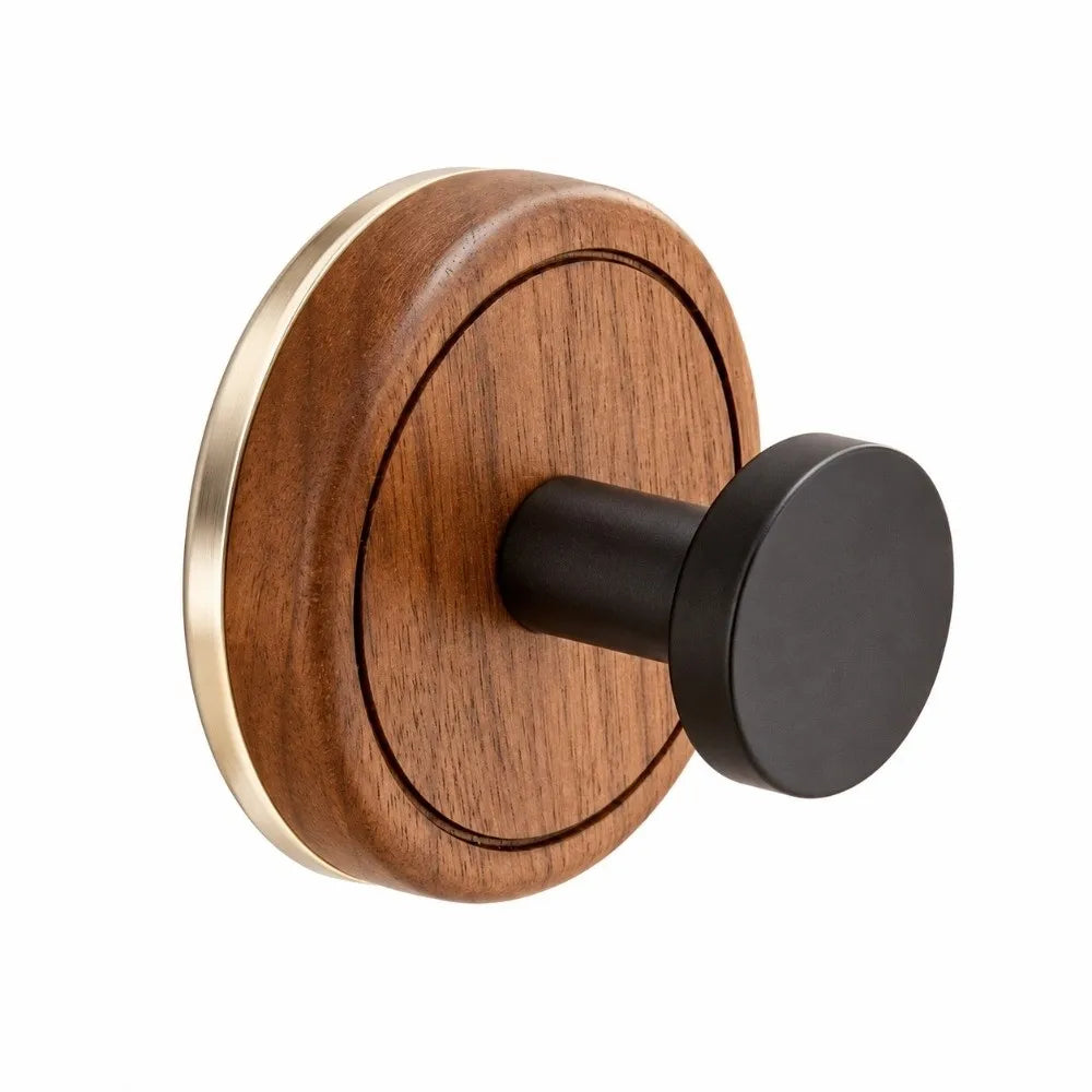 Walnut Wood Suction Cup Hook – No-Drill Rotating Towel Hook Suction Cup Hook Richie's 3