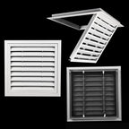 Aluminum Square Air Vent Grille with Mesh – White, 6 Sizes Air Vent Grille Richie's