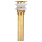 Gold Brass Flap Basin Drain – Anti-Clog Polished Finish Basin Sink Drain Richie's Without Holes