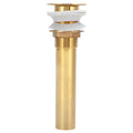 Gold Brass Flap Basin Drain – Anti-Clog Polished Finish Basin Sink Drain Richie's Without Holes