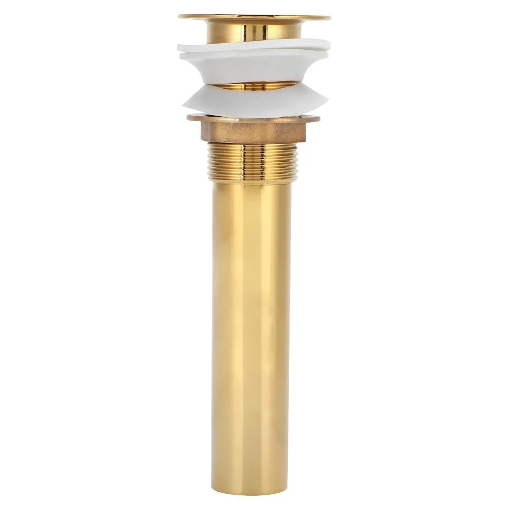 Gold Brass Flap Basin Drain – Anti-Clog Polished Finish Basin Sink Drain Richie's Without Holes