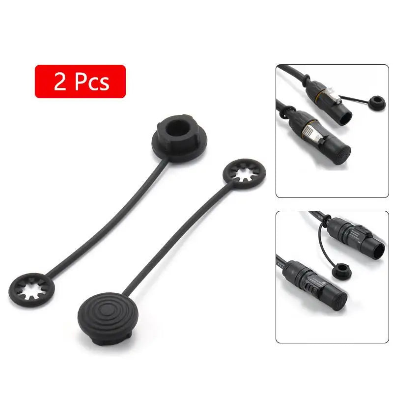 2Pcs Silicone Dust Covers for Audio Power & Network Plugs Silicone Plug Covers Richie's A2