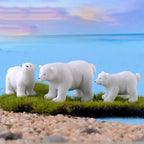 Polar Bear Resin Figurine – Fairy Garden & Micro Landscape Miniature Miniature Figurine Richie's