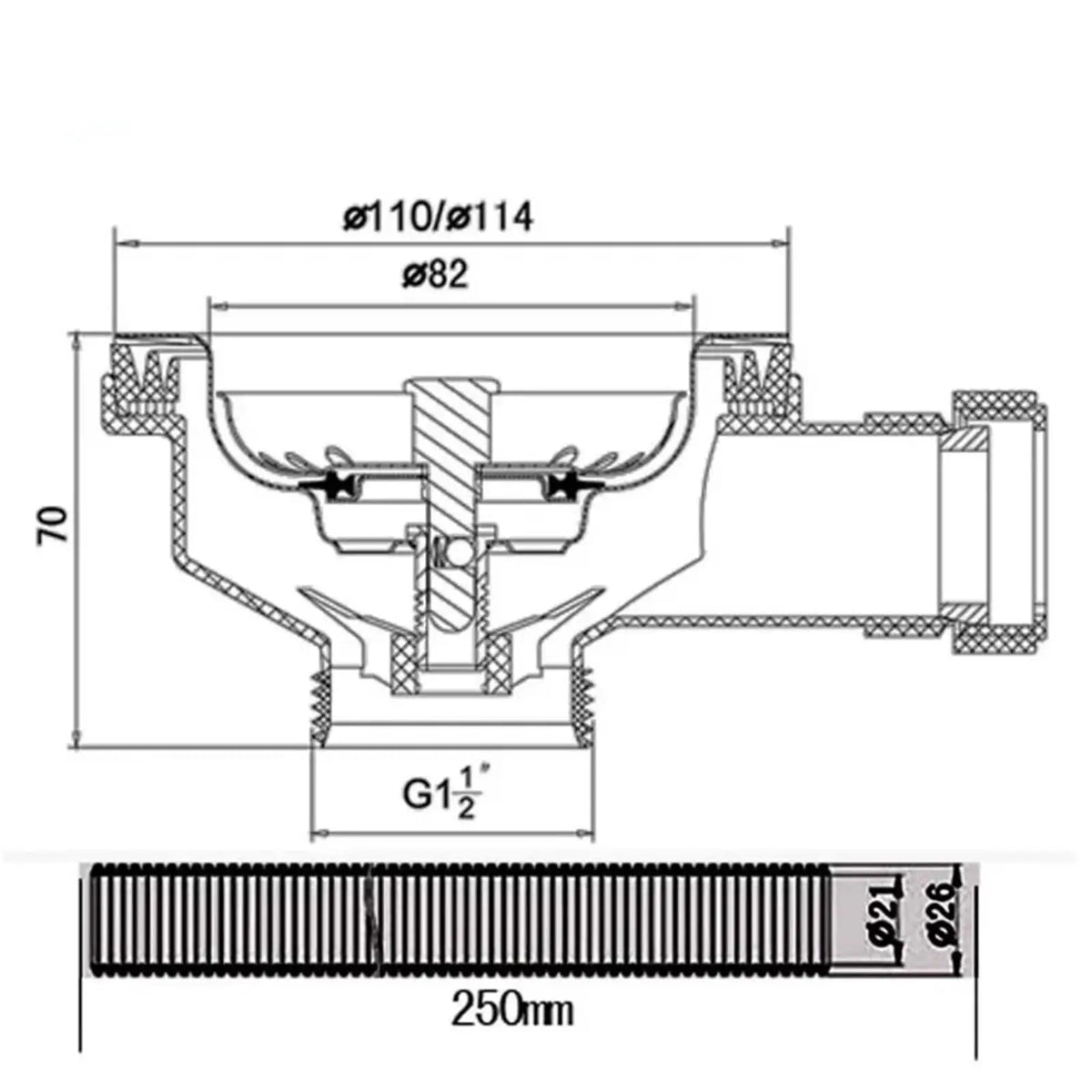 Kitchen Sink Drain Filter & Dishwasher Overflow Pipe – Copper Sink Drain Filter Richie's
