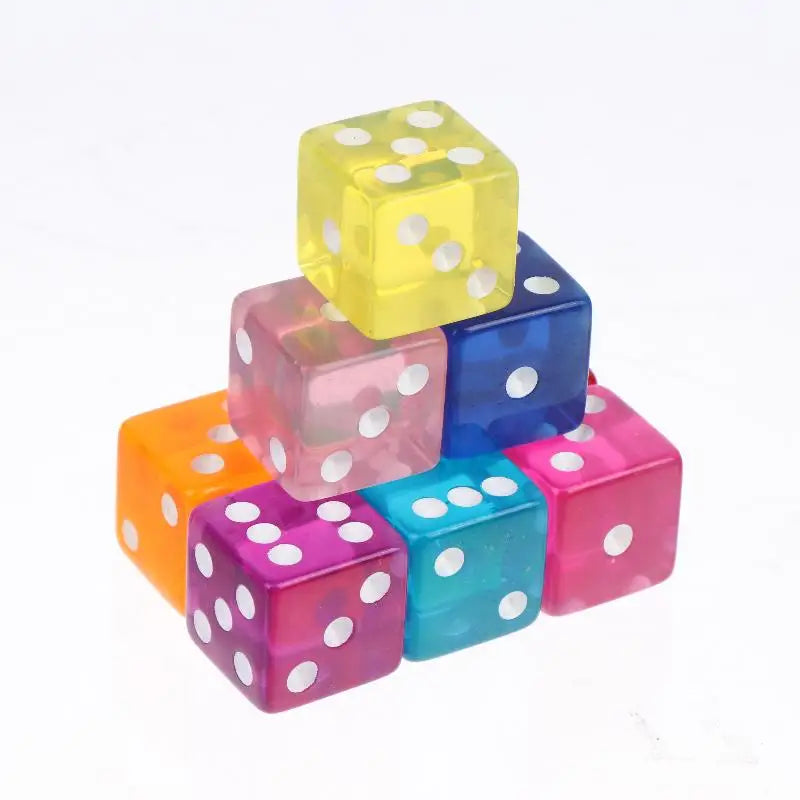 10Pcs Transparent Acrylic Dice 16mm Square Edge – Board Games Board Game Dice Richie's