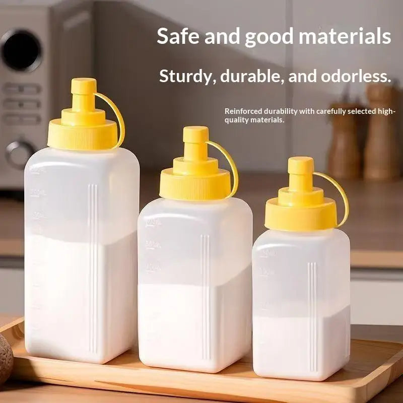 Wide Mouth Squeeze Sauce Bottles 600/800/1000ml – Leak-Proof Condiment Squeeze Bottle Richie's