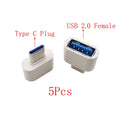 5-Pack USB Type-C & Micro USB OTG Adapter – USB 2.0 USB OTG Adapter Richie's WH Type C to USB