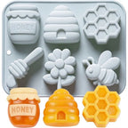 Bee Theme Silicone Baking Mold – 6 Cavity Non-Stick Chocolate Silicone Baking Mold Richie's