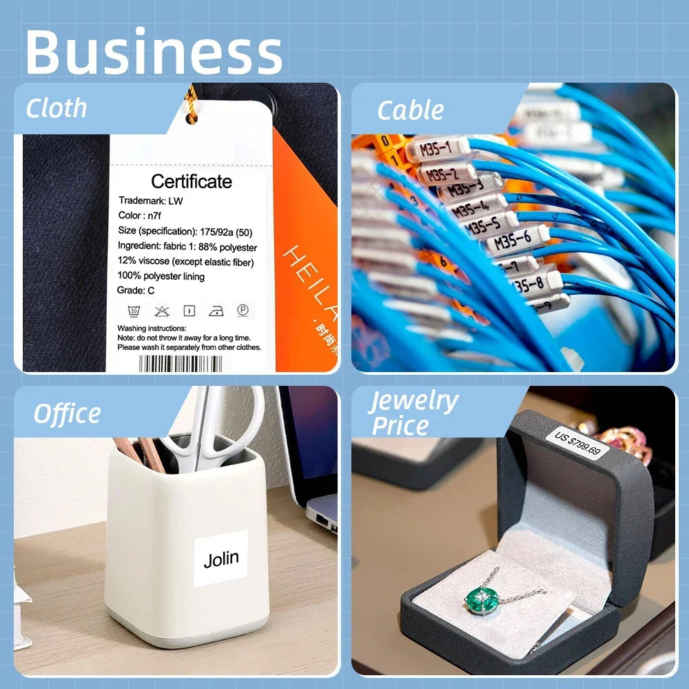 Waterproof Thermal Labels 40x30mm for Phomemo M110 M200 Printers Thermal Label Roll Richie's
