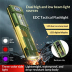 Mini Tactical EDC LED Flashlight – Rechargeable, Digital Display Tactical LED Flashlight Richie's