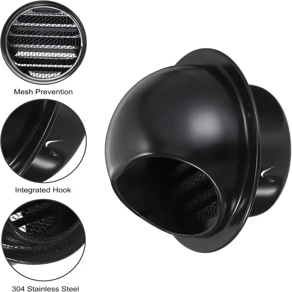 Stainless Steel Air Vent Cap Rainproof Windproof Exhaust Deflector Exhaust Vent Cap Richie's