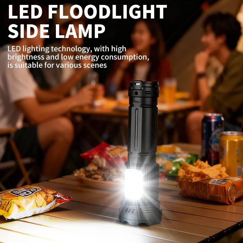CY-016 LED Flashlight Digital Display Side Lamp Type-C IPX4 LED Flashlight Richie's
