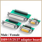 DB9 DB15 DB25 DB37 RS232 to DuPont 2.54mm Terminal Adapter Board Circuit Board Adapter Richie's