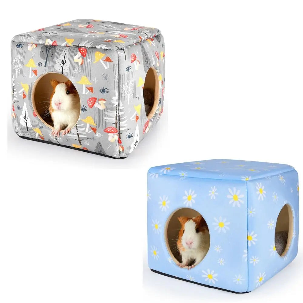 Washable Guinea Pig Hideout with Cushion – Small Pet Bed Small Pet Hideout Richie's