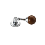 Vintage Walnut Wood Round Ball Cabinet Knobs – Single Hole Cabinet Knob Richie's Silver 5