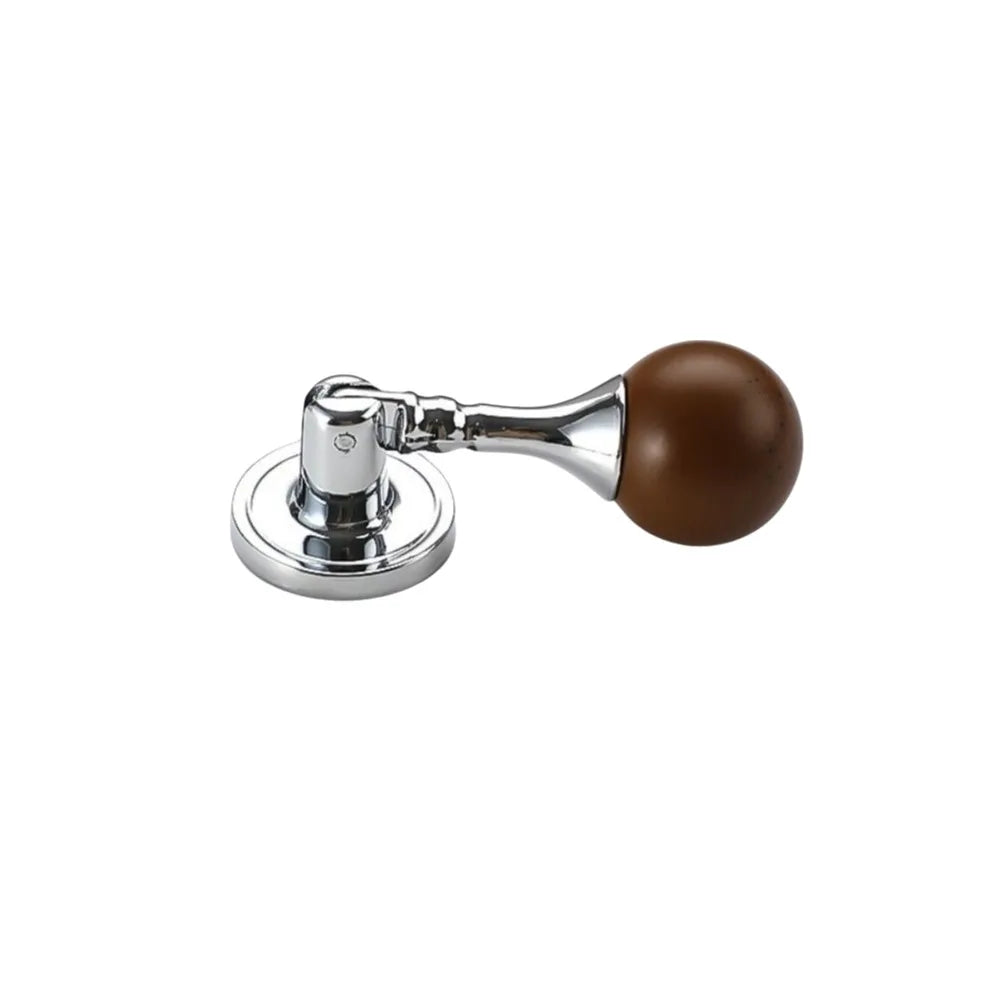 Vintage Walnut Wood Round Ball Cabinet Knobs – Drawer Handles Cabinet Knobs Richie's Silver 5