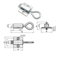 Carbon Steel Spring Bolt Door Latch Gate Security Lock Door Bolt Latch Richie's Forward