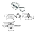 Carbon Steel Spring Bolt Door Latch Gate Security Lock Door Bolt Latch Richie's Forward