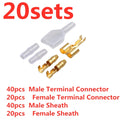 4mm Bullet Terminal Car Wire Connectors – Male & Female Sets Wire Connector Set Richie's 20sets