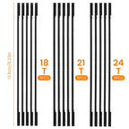 15/24 PCS Scroll Saw Blades Kit – Wood Plastic Foam DIY Scroll Saw Blades Richie's 15PCS black